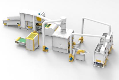 HJ-500 линия за смесване и пълнене с влакна и гъба